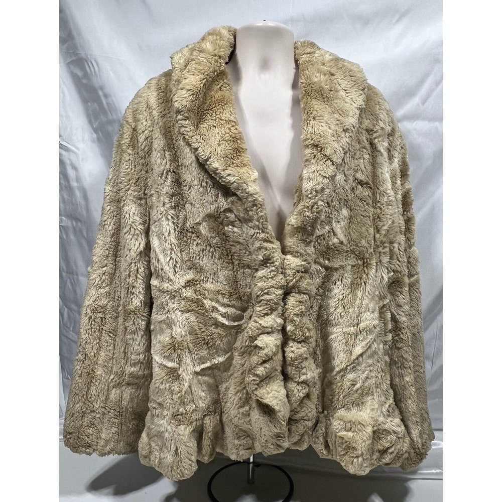 Ashley‎ Stewart Women Faux Fur Coat Size 3X